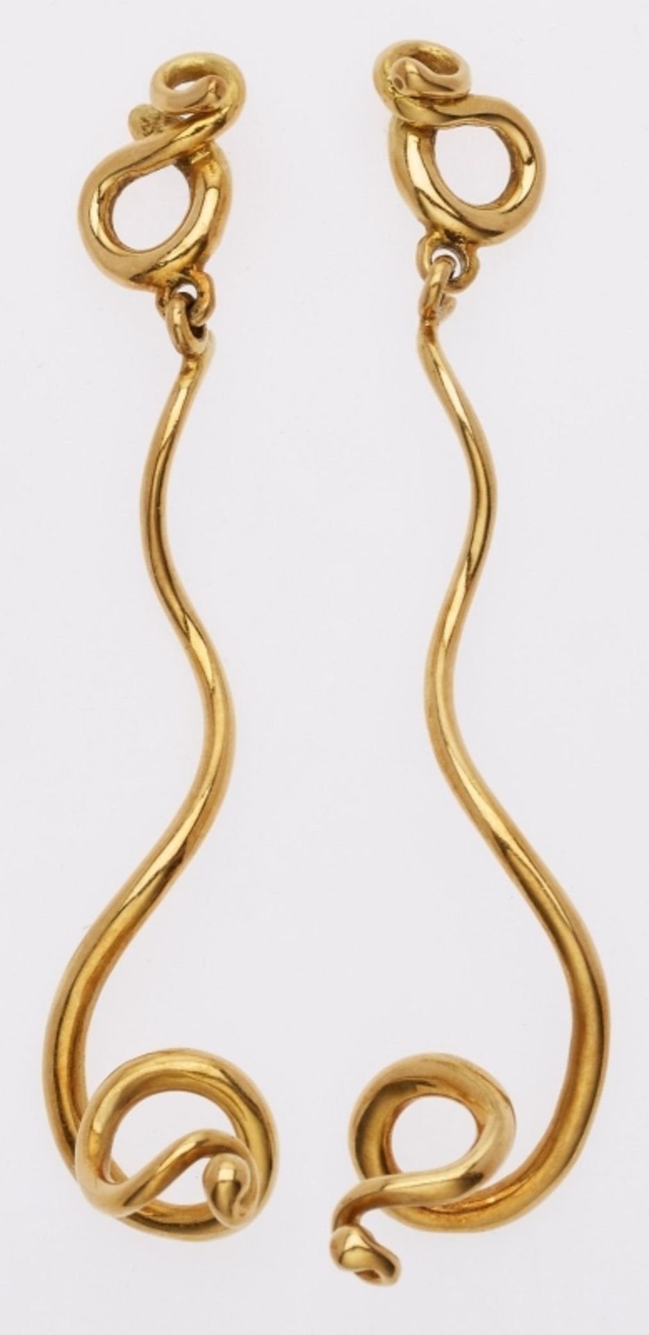 Paar Schlangen-Ohrhänger, Entw. Elsa Peretti für Tiffany & Co.