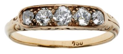 Viktorianischer Diamant-Ring, um 1890