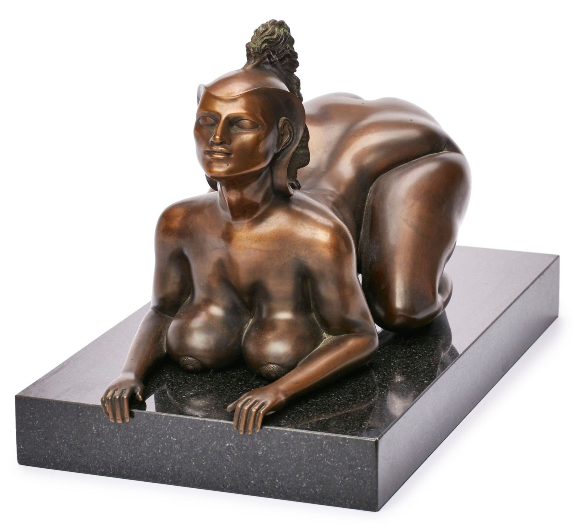 Bronze Ernst Fuchs: "Sphinx I", um 1977. - Bild 2 aus 3