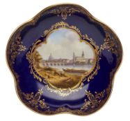 Schälchen "Ansicht von Dresden", Meissen um 1870.