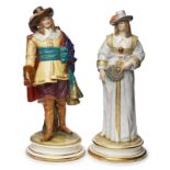 Paar Kostümfiguren "Renaissance-Paar", Historismus, Meissen Ende 19. Jh.