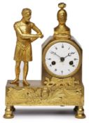 Kl. Figurenuhr, Empire, Frankreich um 1800.