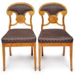 Paar Biedermeier-Stil-Stühle, Österreich um 1900.