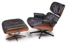 Lounge Chair und Ottoman, Design/Entwurf: Charles & Ray Eames, 1957, Hersteller: Herman Miller um 19