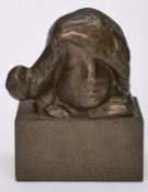 Bronze Joseph Csaky: Kopf, wohl Mitte 20. Jh.