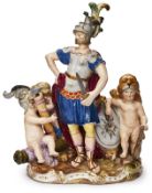 Allegorie auf das Heldentum, Meissen um 1900.