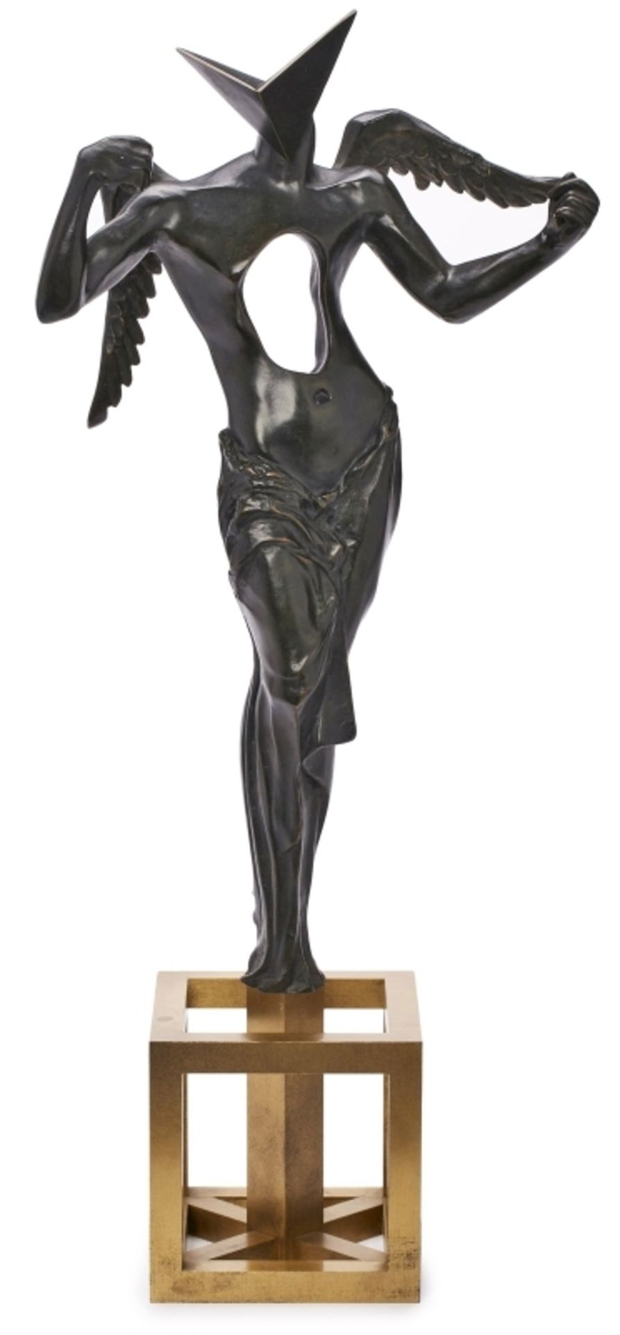 Salvador Dali, Surrealistischer Engel, Bronze