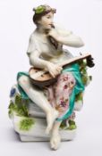 Dame mit Laute, Meissen um 1750.