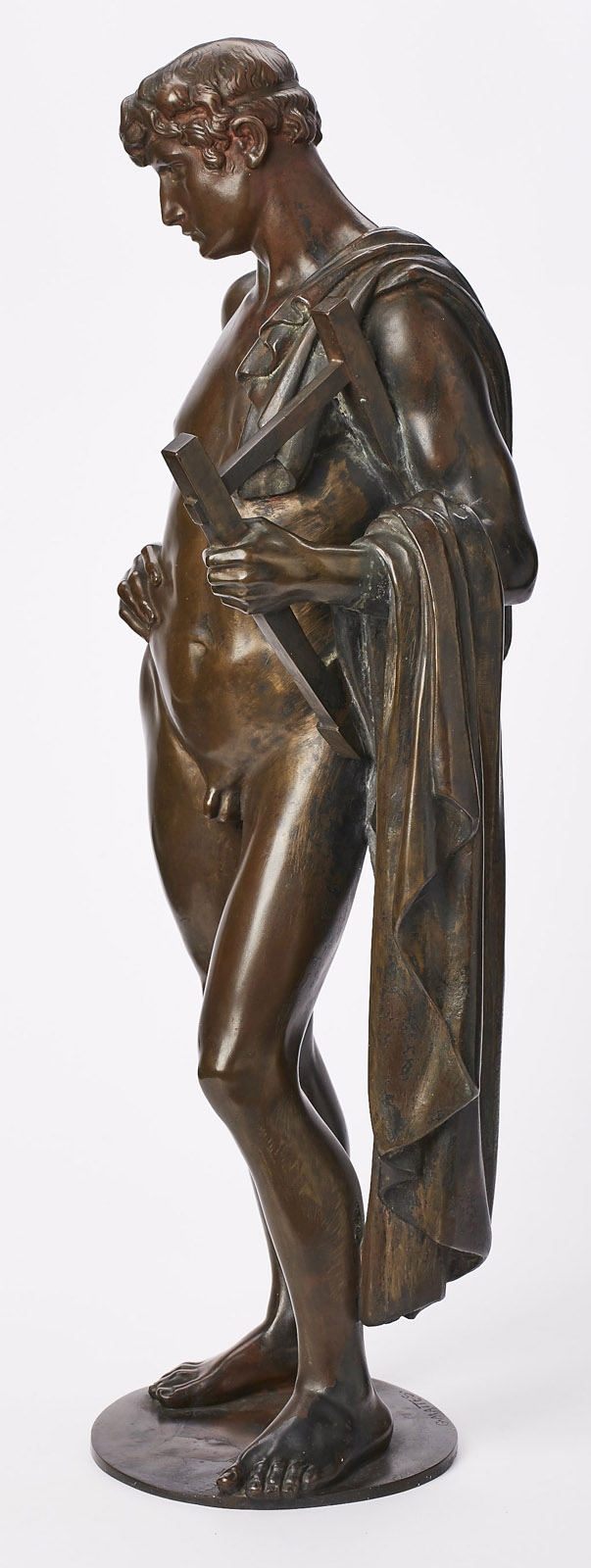 Gr. Bronze Georg Mattes, "Orpheus" - Image 3 of 4