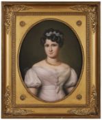 Pastellkreidezeichnung Bildnismaler um 1840
