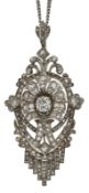 Gr. Diamant-Anhänger/Brosche, Hofjuw. Schürmann, Frankfurt um 1890