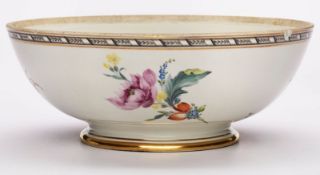 Kumme mit Blumendekor, Gotha um 1800.