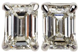 Paar Diamant-Ohrstecker, zus. 2,02 ct