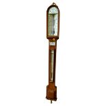 VICTORIAN OAK CASED ADMIRAL FITZROY'S STORM BAROMETER BY NEGRETTI & ZAMBRA 19TH CENTURY With