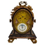 GOOD VICTORIAN MOONPHASE CALENDAR CLOCK BY THOMAS BOXALL, BRIGHTON  CIRCA 1870-80 the engine