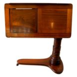 VICTORIAN MAHOGANY READING TABLE BY LEVESON & SONS, LONDON 19TH CENTURY of typical form 79cm wide,