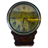 LATE GEORGE III MAHOGANY WALL CLOCK BY GEORGE PRIOR, LONDON CIRCA 1810 the circular brass dial