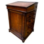GOOD WILLIAM IV ROSEWOOD DAVENPORT IN THE MANNER OF GILLOWS CIRCA 1835 the sliding sloped top with