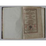 A 1638 LEATHER BOUND BOOK OF COMMON PRAYER, printed by Thomas Buck and Roger Daniel, printers to the