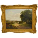 W.B.HENLEY (XIX) SHELDON, WORCESTERSHIRE oil on canvas, inscribed verso, framed 29cm x 40cm