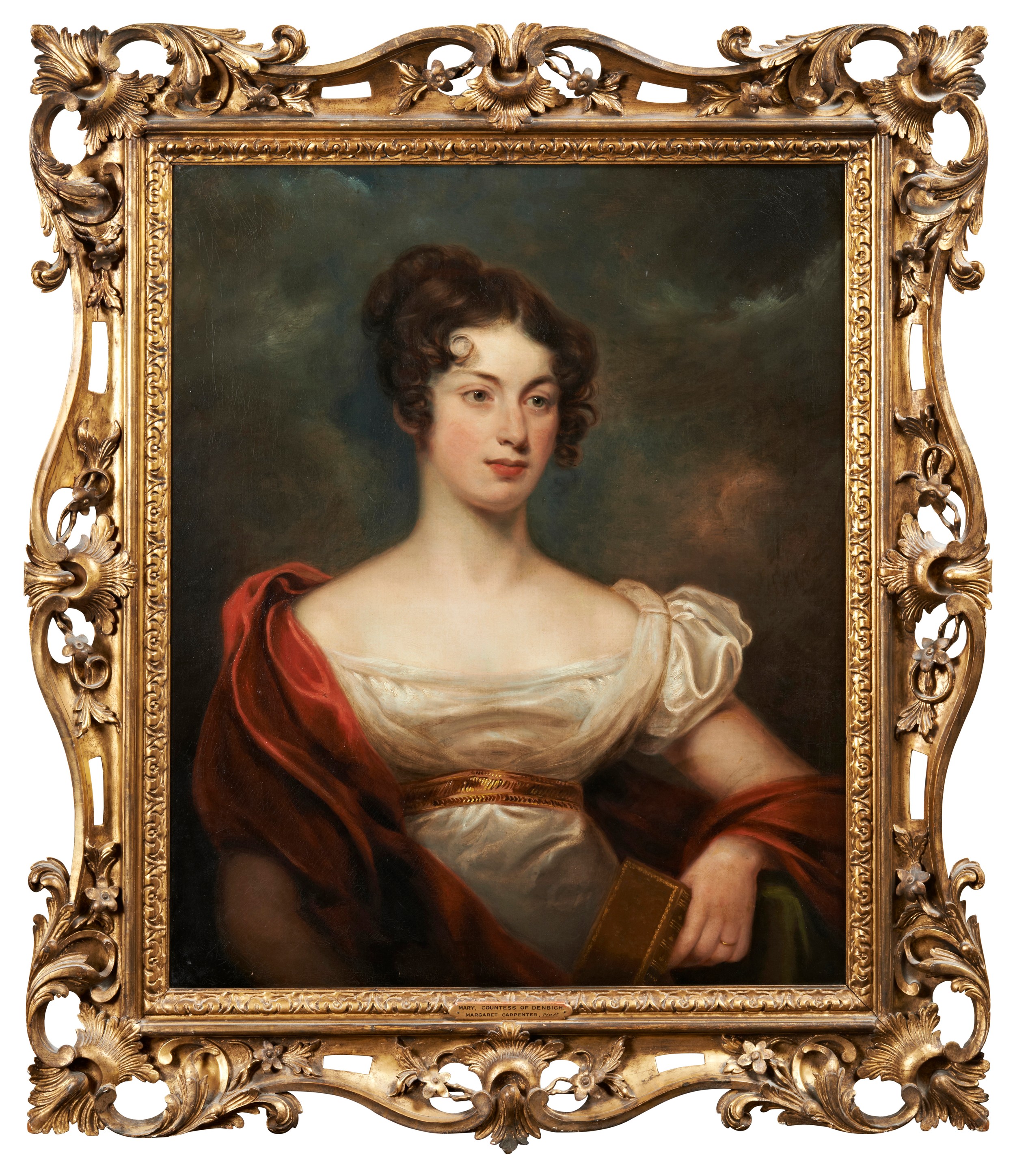 MARGARET SARAH CARPENTER (1793 ? 1872) OIL ON CANVAS PORTRAIT OF MARY MORETON, COUNTESS OF DENBEIGH,