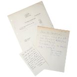 TWO LETTERS WRITTEN TO JOHN SIEVERDINK FROM LUCIEN FREUD