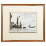 EDWARD SEAGO (1910-1974) 'A REACH ON THE LOWER THAMES' Watercolour Signed lower left 27cm x 37cm