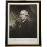 AFTER JOSHUA REYNOLDS, PORTRAIT OF JAMES BOSWELL OF AUCHINLECK, ESQ., stipple engraving by John