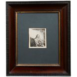 AFTER REMBRANDT 'A RABBI' Engraving 8.5cm x 7cm