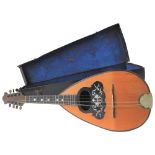 AN ITALIAN MANDOLIN BY CARLO, LEVERI & FIGLIO OF NAPLES, with case