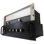 A CROWN D-150A RACK MOUNTED VINTAGE STEREO AMPLIFIER rated at 80w per channel and a custom un-