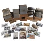 EIGHT BOXES OF VINTAGE POSTCARDS RELATING TO BRITISH TOWNS AND CITIES, approx 2100 cards