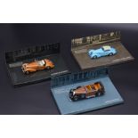1:43 ALFA ROMEO 8C 2900 B LUNGO MINICHAMPS, HORCH AND MAYBACH In plastic display case, a Horch 855