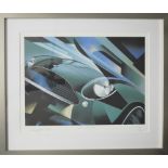 ASTON MARTIN DB4 ZAGATO GICLEE BY ALAIN LEVESQUE Signed and numbered edition number 10 of 200,