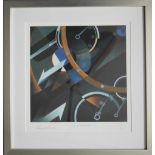 ASTON MARTIN ZAGATO DASHBOARD GICLEE BY ALAIN LEVESQUE.  Signed and numbered edition number 5 of