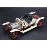 MAMOD SA1 STEAM ROADSTER Modelled as a 1910-20's roadster, produced c.1978, with red wheels and
