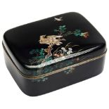 FINE JAPANESE CLOISONNE BOX, ATTRIBUTED TO HAYASHI KODENJI III MEIJI PERIOD (1868-1912) the sides
