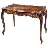 CHINESE EXPORT HARDWOOD AND MOTHER OF PEARL INLAID SIDE TABLE QING DYNASTY, 19TH CENTURY in the