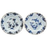 A PAIR OF CHINESE EXPORT IMARI-DECORATED PLATES QIANLONG PERIOD (1736-1795) painted in tones of