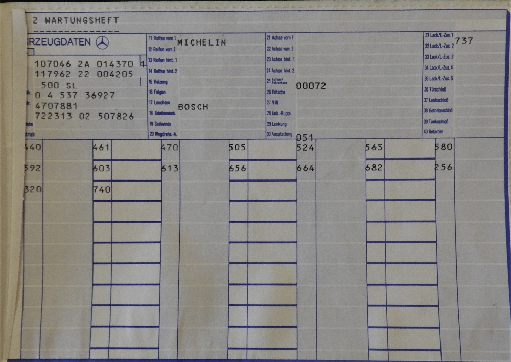1984 MERCEDES-BENZ 500SL - Image 28 of 28