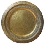 A LARGE ISLAMIC DECORATED BRASS TRAY, , 79 cm diameter