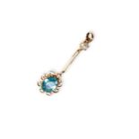 TOPAZ AND PEARL PENDANT