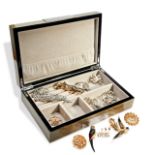 A QUANTITY OF COSTUME JEWELLERY Including 12 brooches including a paste set tiger, parrot and floral