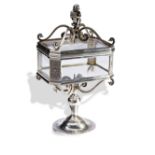 GOOD FRENCH SILVER AND CRYSTAL RELIQUARY BY FRANCOIS-DESIRE FROMENT-MEURICE PARIS, CIRCA 1840-50, in