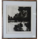 NORMAN ACKROYD (b.1938) 'WEST MERE' ARTIST'S PROOF ETCHING, signed and dated in pencil in lower