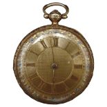 A VICTORIAN 18CT GOLD POCKET WATCH, presented to the Inspector of Bath & Borough Police, the