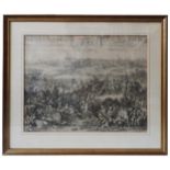 A DUTCH 17TH CENTURY ENGRAVING DEPICTING THE SIEGE OF NAARDEN, by Marcus Doornick,  inscribed with