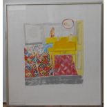 CHLOE CHEESE (b.1952), 'LINO', SCREEN PRINT, 58 x 63 cm