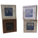 FOUR SETS OF FACTUAL MAGIC LANTERN SLIDES, depicting the Royal Navy, British Colonies, , Views of