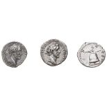 ANTONINUS PIUS (138-161) AR DENARIUS with Vesta standing and two other Pius AR denarii.